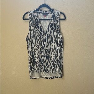 Vince Camuto Zebra Print Sleeveless Blouse